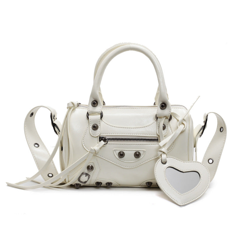 Fashion Vintage Rivet Advanced Texture Sweet Women's Messenger Bag