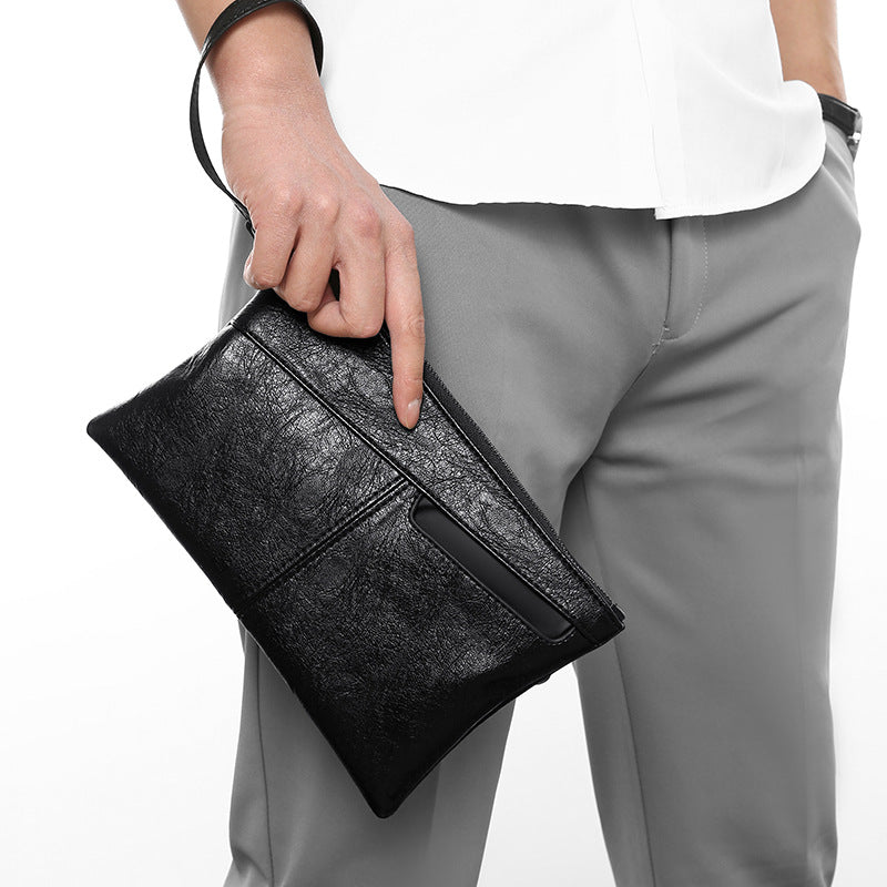 Men's Classic Business Leisure Envelope Fashion Simple Leather Men's Clutch