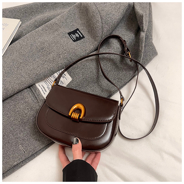 Women's Retro Minority Underarm Fashionable Fashion Saddle Women's Shoulder Bag