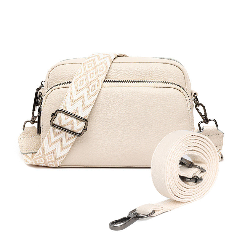 Women's First Layer Cowhide Simple Retro Fashion Shoulder Bags