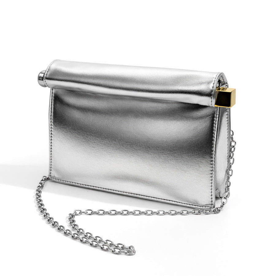 Women's Retro Simple Curling Folding Chain Fashion Party Bags