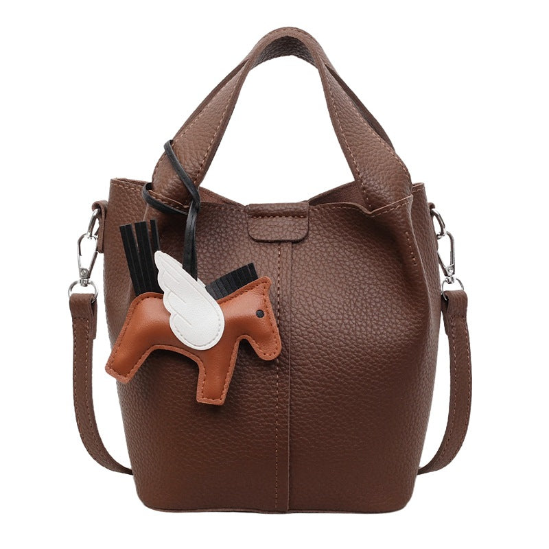 Women's French Minority Design Fashion Advanced Texture Bucket Bags