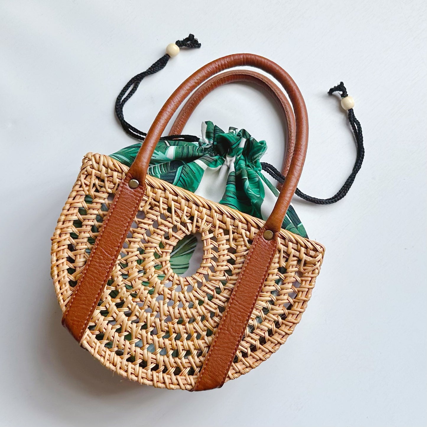 Women's Rattan Weave Holiday Picnic Clutch Fashion Fresh Women's Handbag