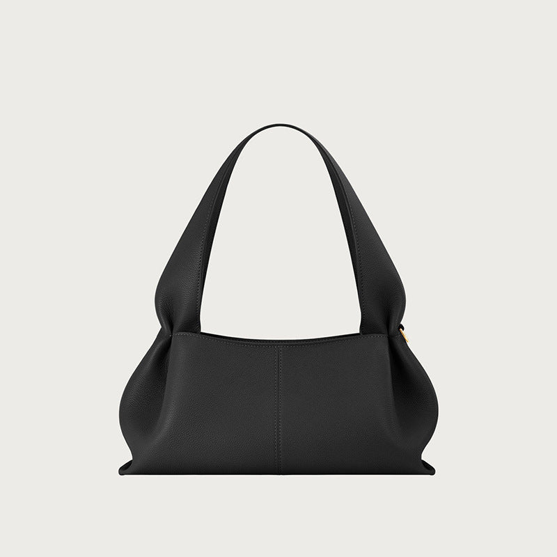 Women's Minority Fashion Trendy Portable Cloud High-grade Litchi Pattern Design Sense Women's Handbag