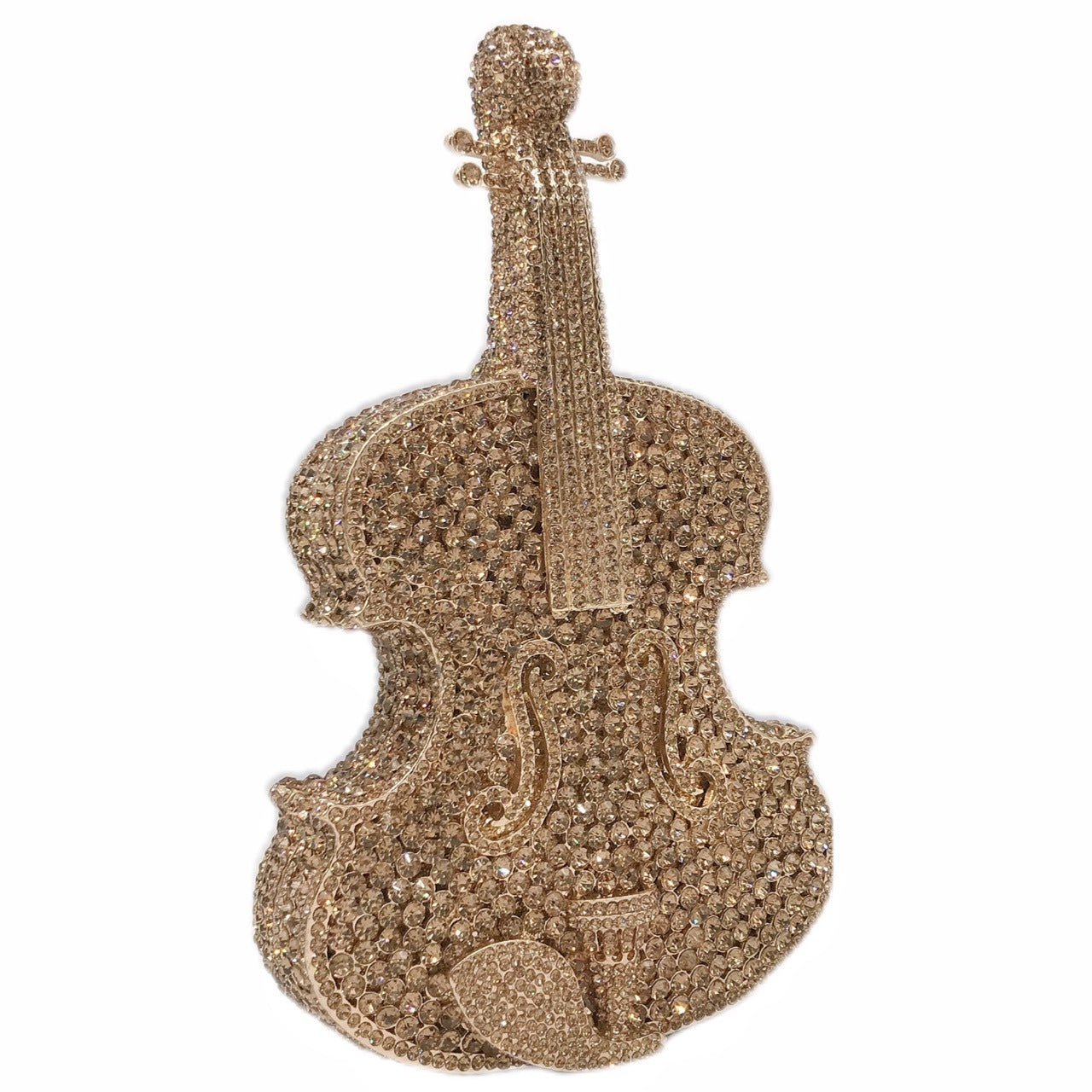 Slouchy Violin Diamond Banquet Rhinestone Clutch Evening Bags
