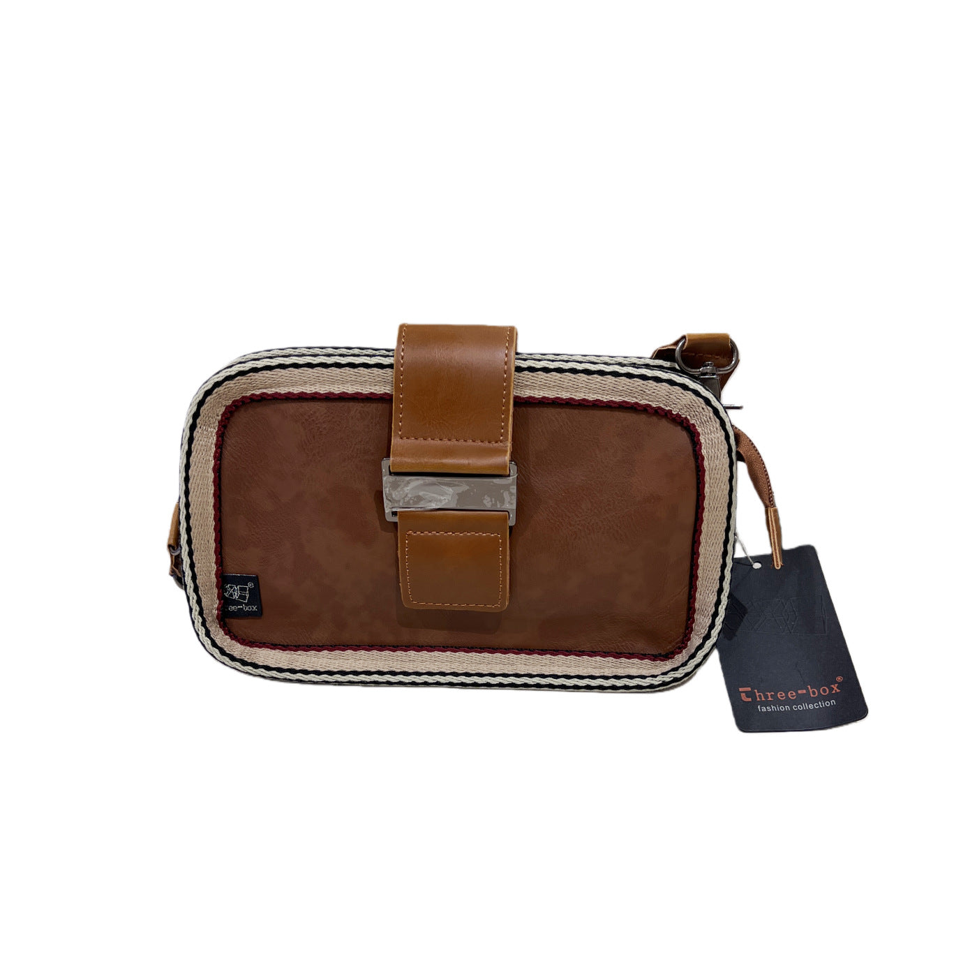 Women's & Men's Fashion Households Vintage Stripe Boston Mobile Men's Shoulder Bag