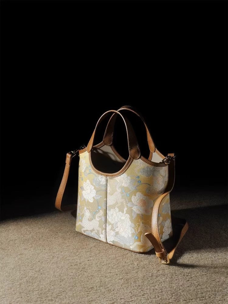 Dynasty Brocade Chinese Style Large Capacity Totes Women's Messenger Bag