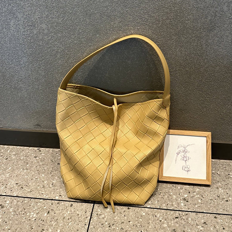 Women's Ge Niche Woven Pattern Simple Mother Bags