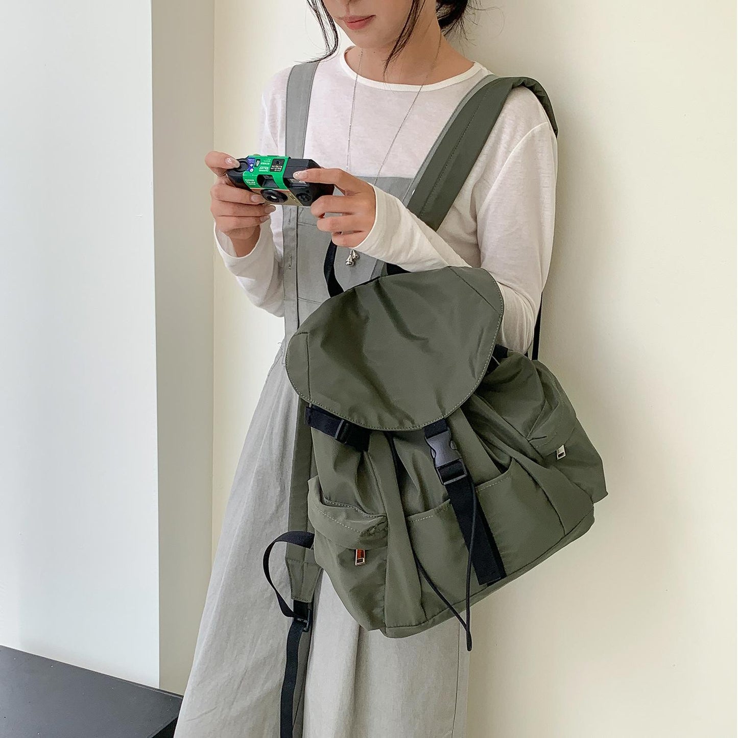 Women's & Men's Korean Style Large Capacity Lightweight College Backpacks