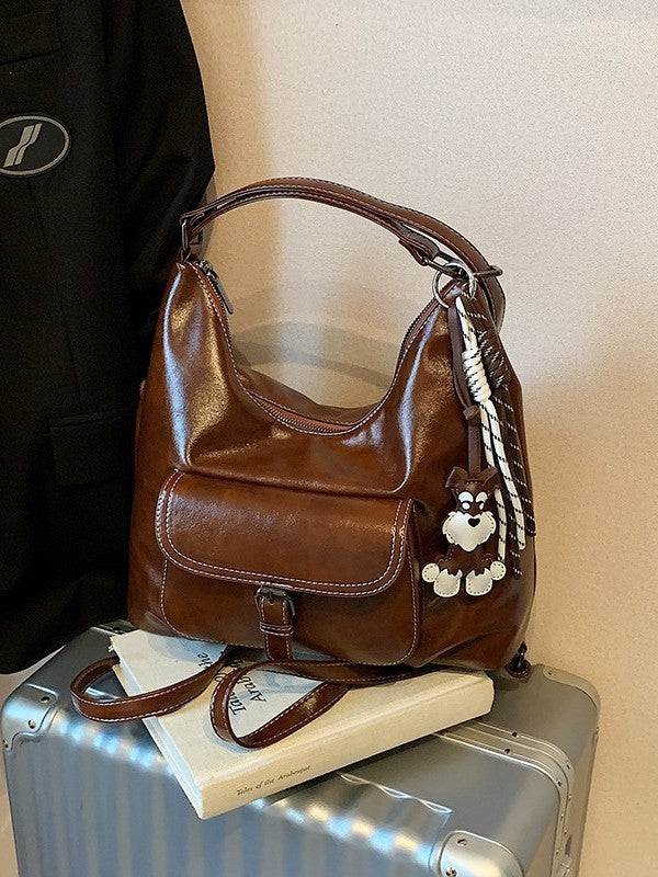 Women's Fashionable Retro Simple Large Capacity Commuter Women's Messenger Bag