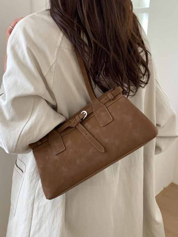 Women's Retro Suede Portable For Commute Minimalist Women's Messenger Bag