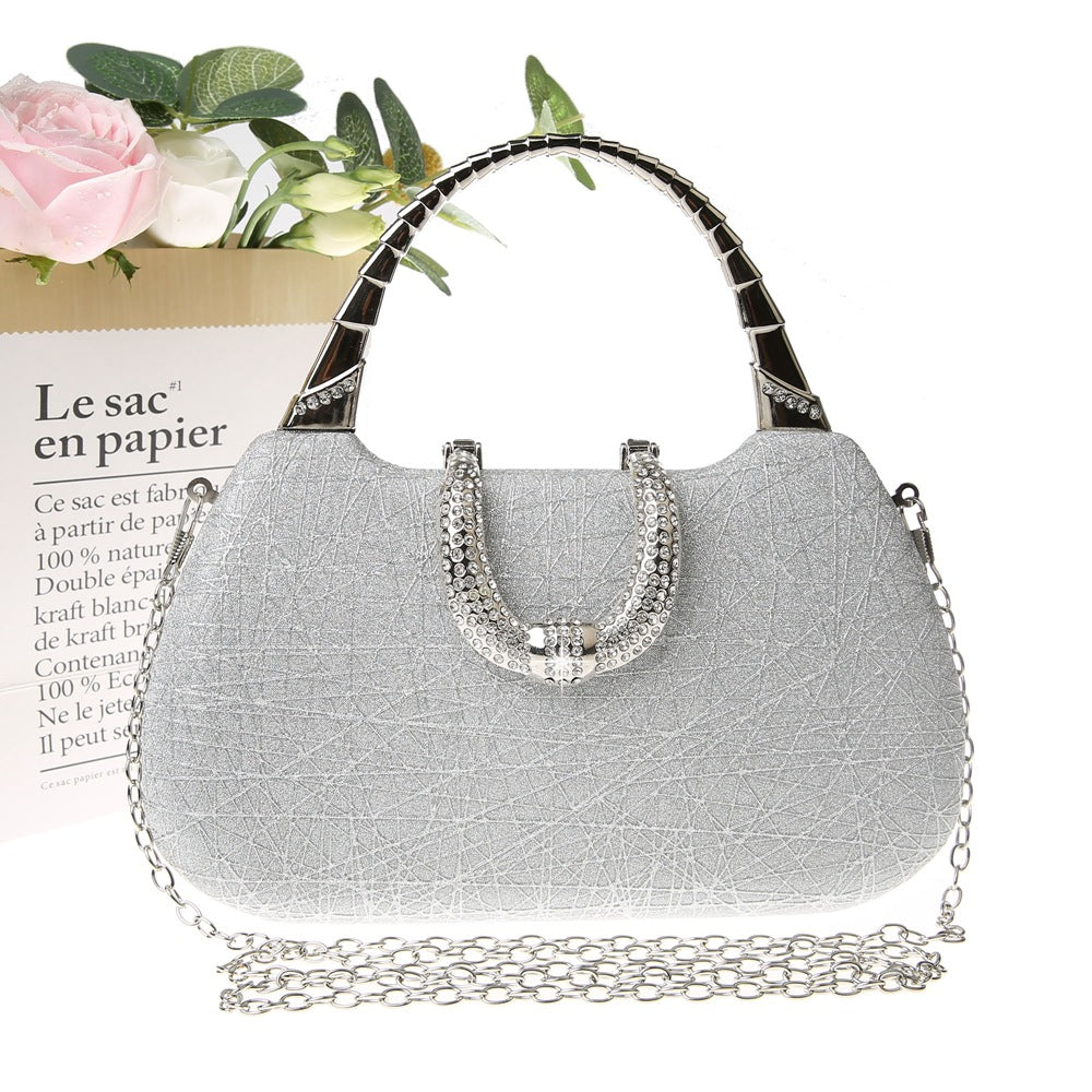 Women's Popular Thin Glittering Portable Clutch Dress Banquet Bags