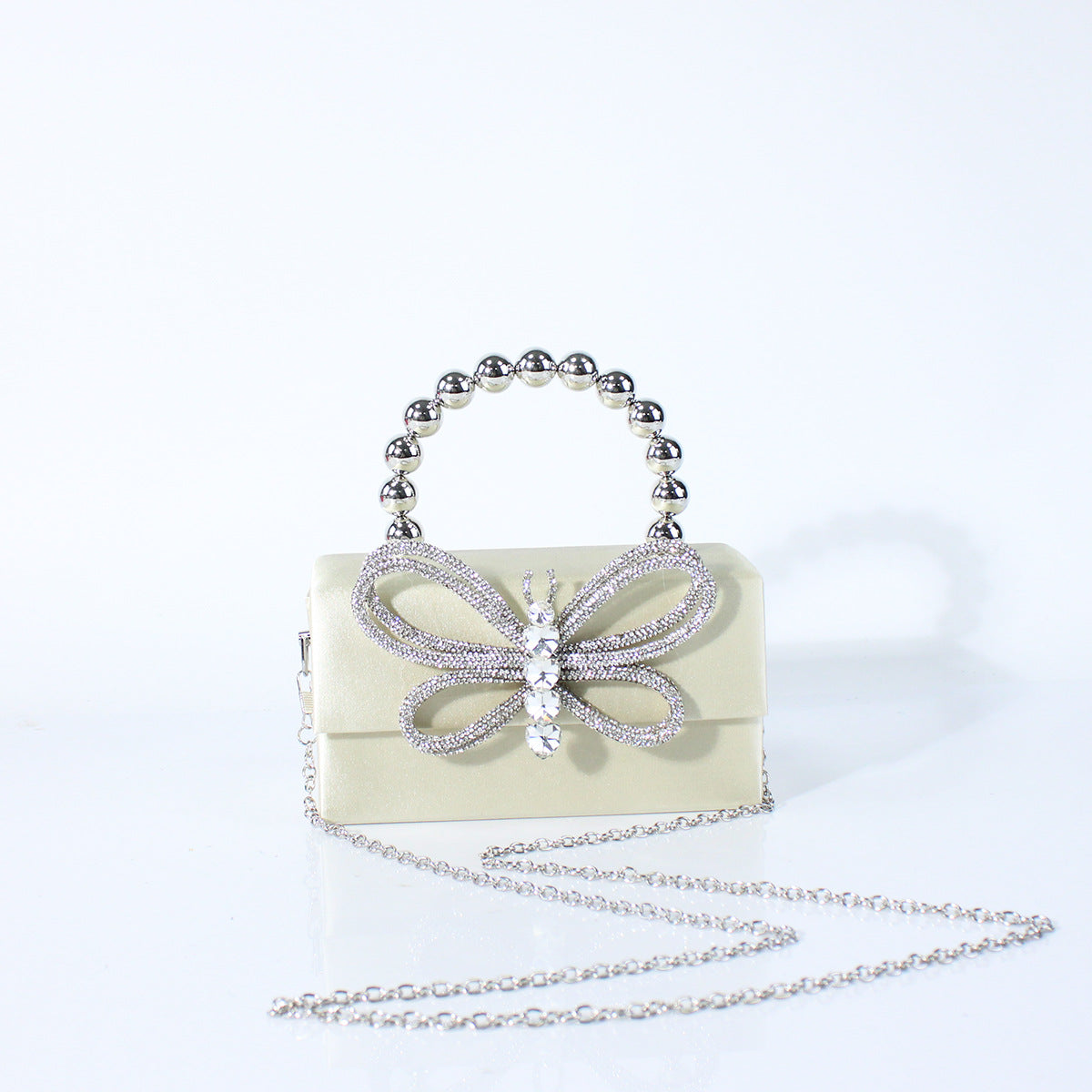 Exquisite Elegant Style Bow Chain Banquet Dinner Bag