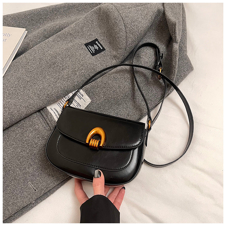 Women's Retro Minority Underarm Fashionable Fashion Saddle Women's Shoulder Bag