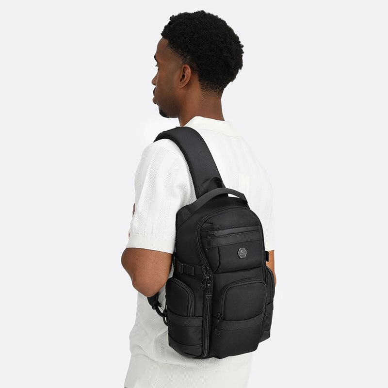 Men's Oxford Cloth Waterproof Large Capacity High Men's Chest Bag