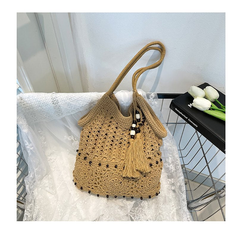 Women's Mori Style Artistic Crafts Cotton Thread Women's Messenger Bag
