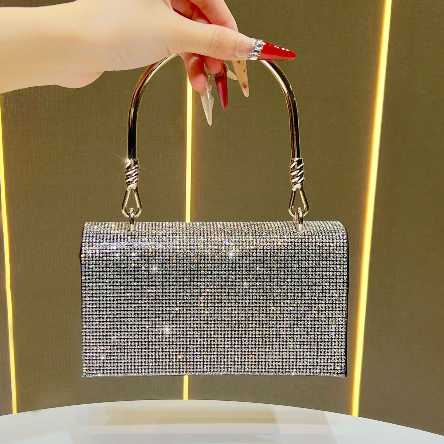 Women's Diamonds Niche Rhinestone Clutch Wedding Banquet Bags
