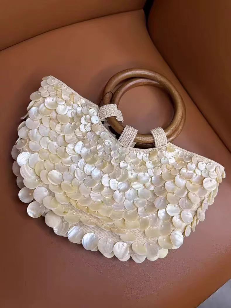 Women's High-grade Handmade Natural Shell Fairy For Niche Women's Handbag