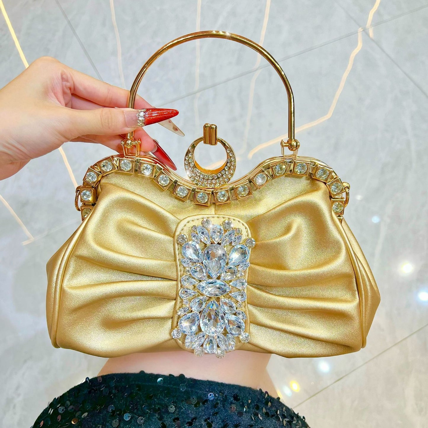 Diamond Fashion Bridesmaid Wedding Exquisite Banquet Dinner Bag