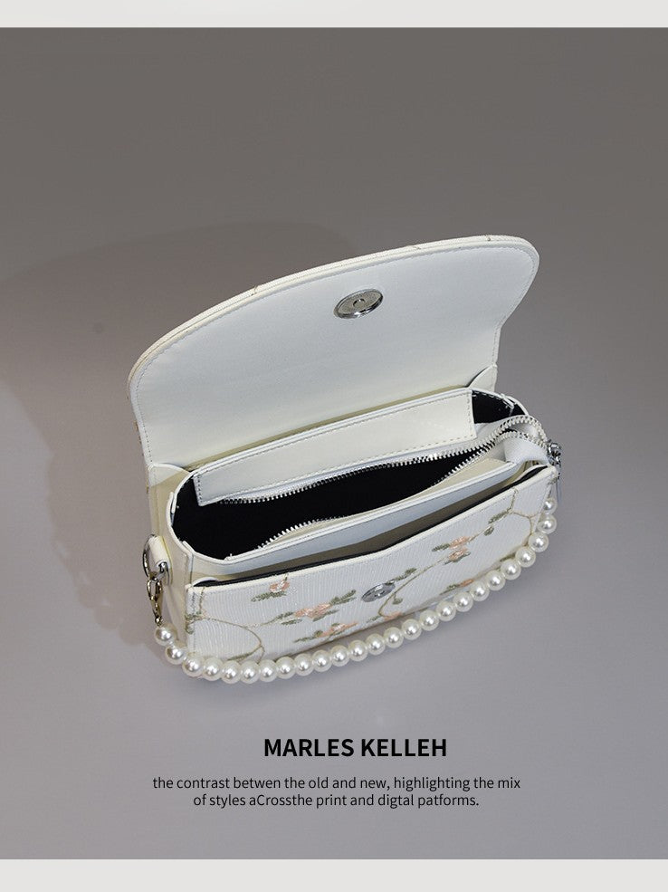Women's Popular Lace Fashion Pearl High-grade Women's Shoulder Bag