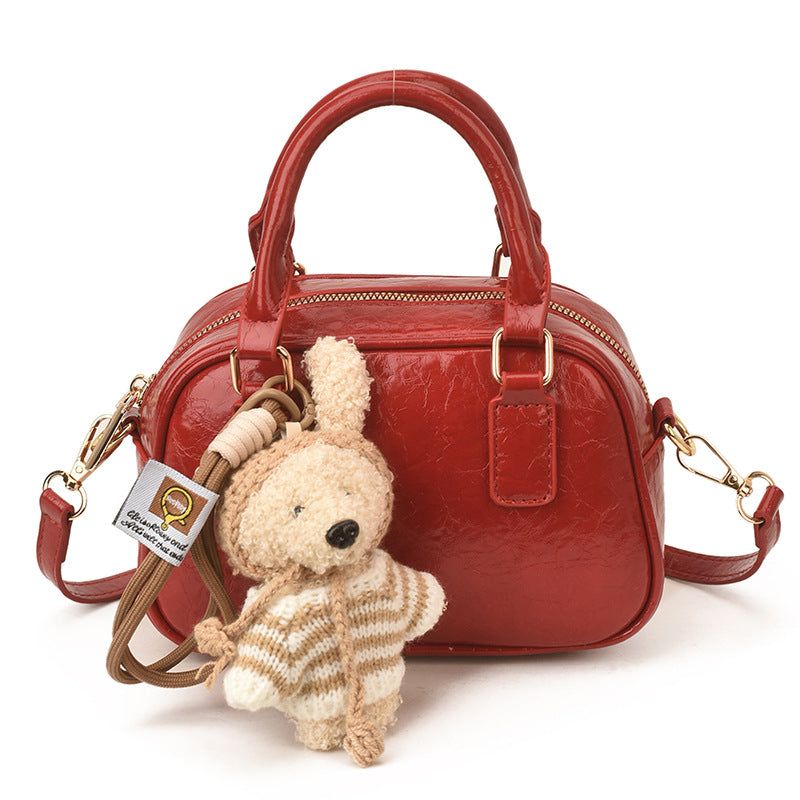 Women's Fashion Portable Bowling Early Spring Korean Style Simple Women's Messenger Bag