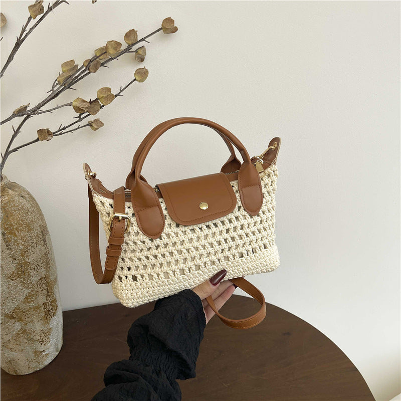 Graceful Women's Hand-woven Dumpling Niche Portable Women's Handbag