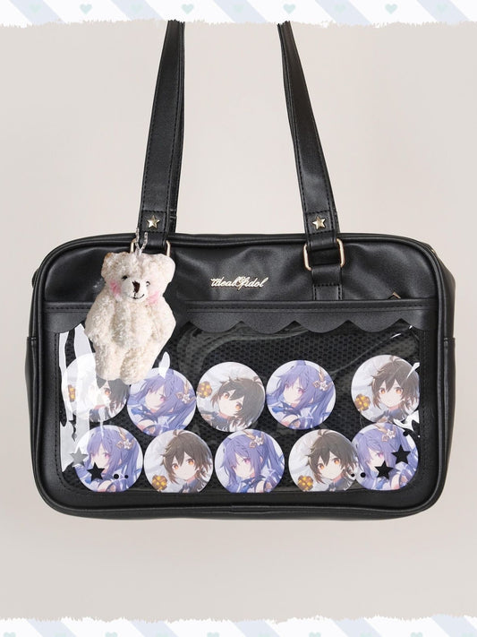 Minority Transparent Bar Badge Millet Cute Out Bags