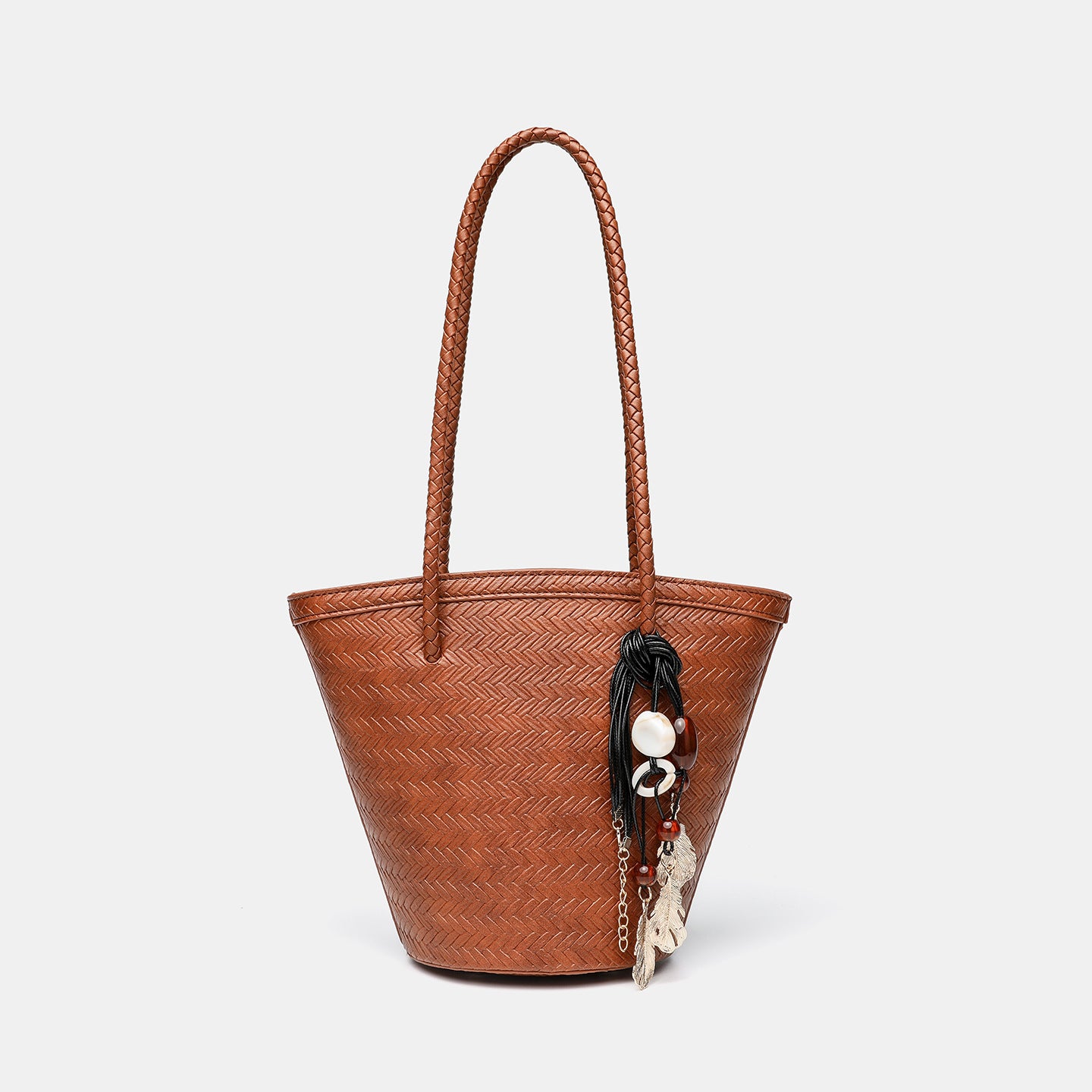Autumn Niche High-grade Woven Vegetable Basket Simple Commute Portable Women's Shoulder Bag