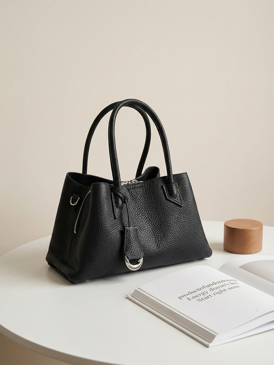 Women's First Layer Cowhide Niche Genuine Tote Bags