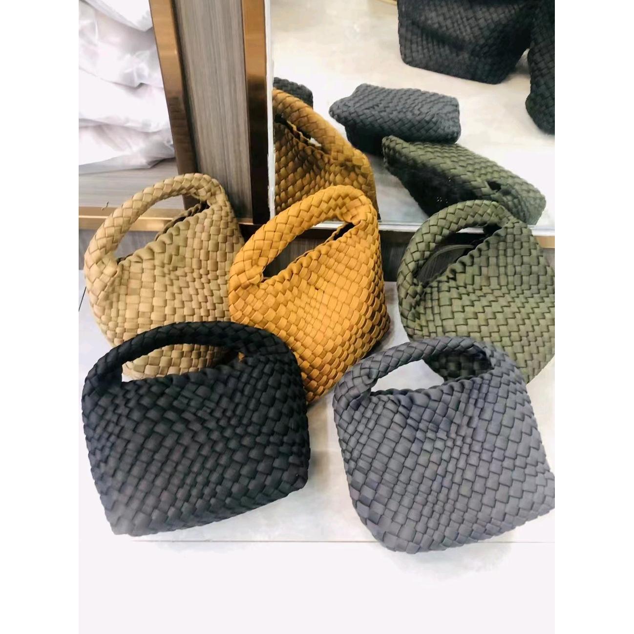 Women's Hand-woven Vegetable Basket Nylon Cloth Portable Women's Shoulder Bag