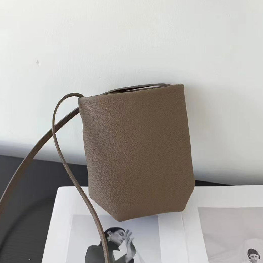 Women's Summer Litchi Pattern Top Layer Leather Women's Messenger Bag