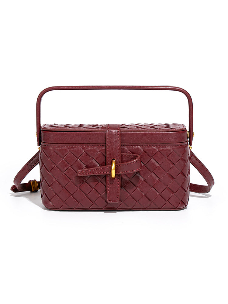 Glamorous Comfortable Woven Retro Box High-grade Women's Handbag