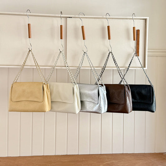 Women's Large Capacity Korean Fashion Commuter High-grade Chain Small Square Bag