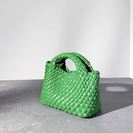 Hand-woven Mini Fashion Portable Chain Pure Color Minimal Versatile Commuter Women's Messenger Bag