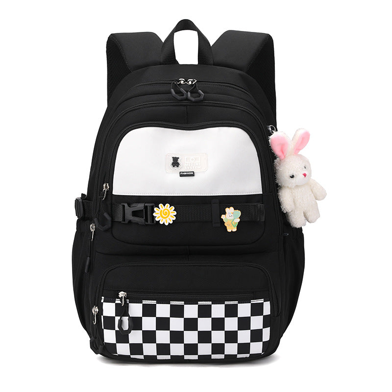 Sweet Light Soft Girly Style Korean High Quality Simple Large Leisure Backpack