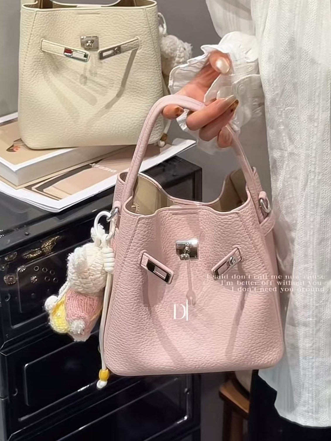Fashionable Cross Body High-grade Simple Portable Vegetable Basket Bucket Bags