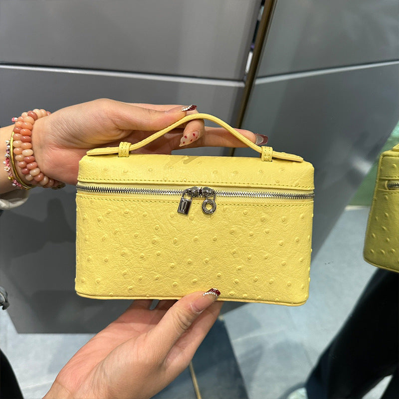 Genuine Leather Kelly Box Light Luxury Advanced Women's Shoulder Bag