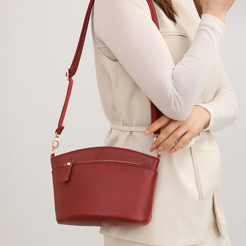 Women's First Layer Cowhide High Sense Fashion Women's Leather Bag