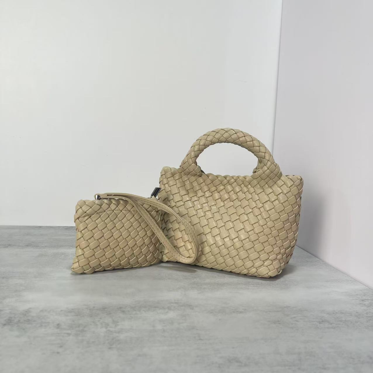 Women's Trendy Chain Mother Hand-woven Vegetable Basket Women's Handbag