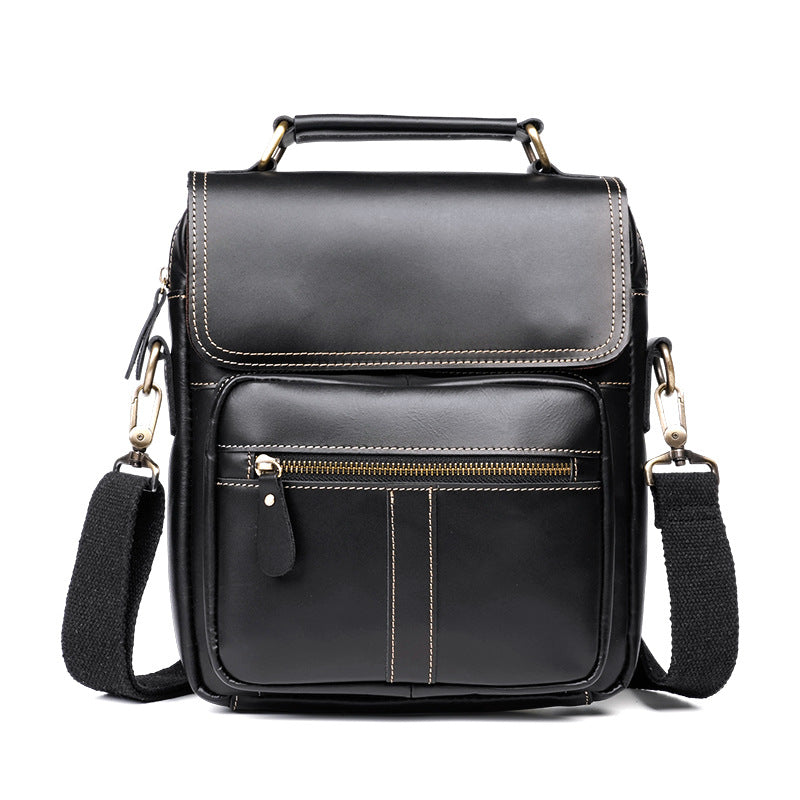 Men's Leather Portable Retro Textured Collection Men's Shoulder Bag