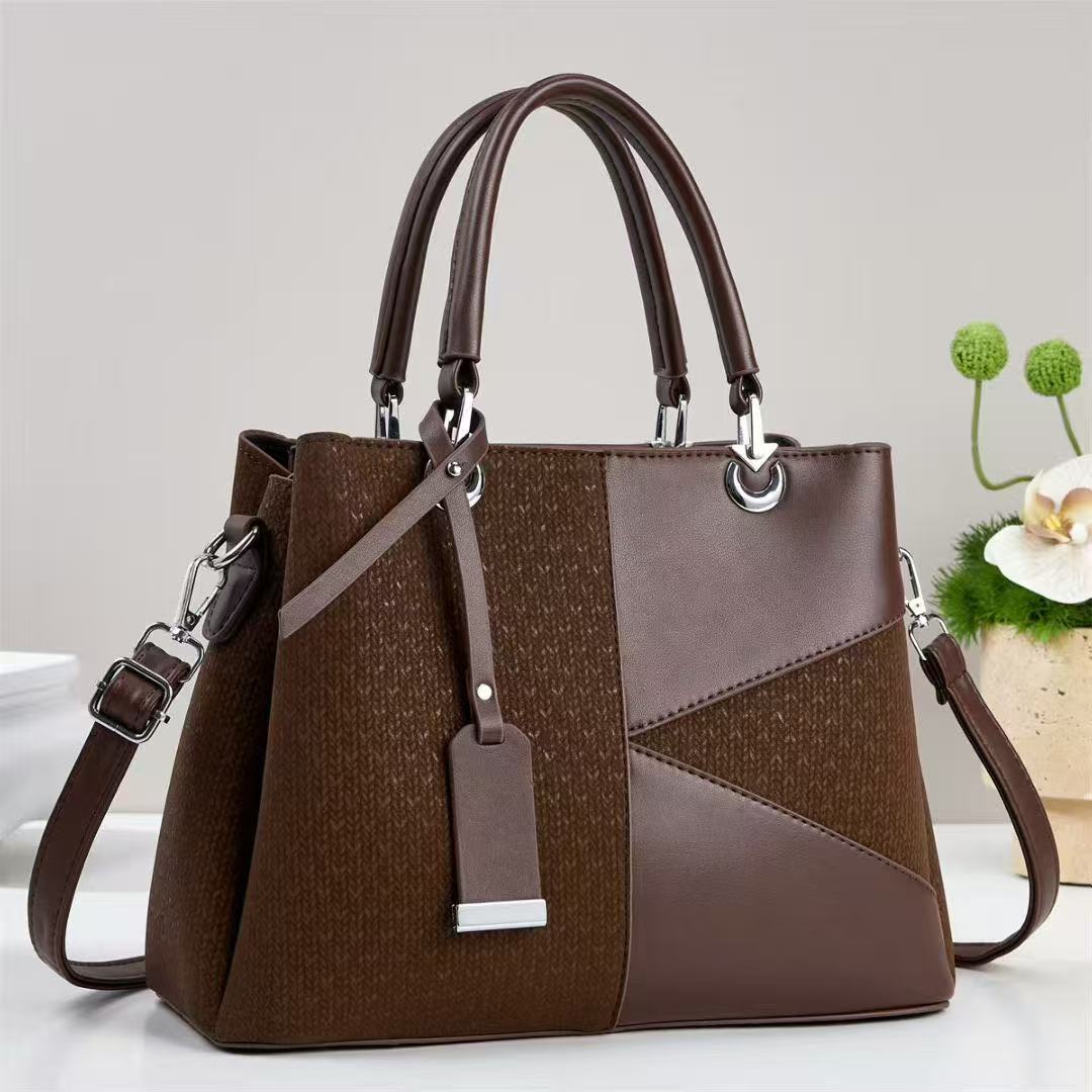 Women's Female Denim Boston Retro Hand Holding Women's Handbag