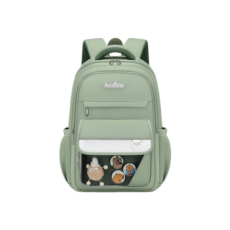 Alleviation Fashion Transparent Good-looking Cartoon Large Capacity Waterproof Backpacks