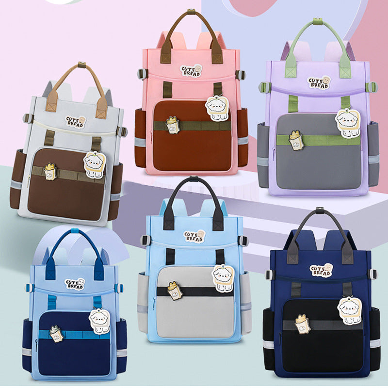 Children's Tutorial Tuition Fashion Color Contrast Operation Primary School Bag