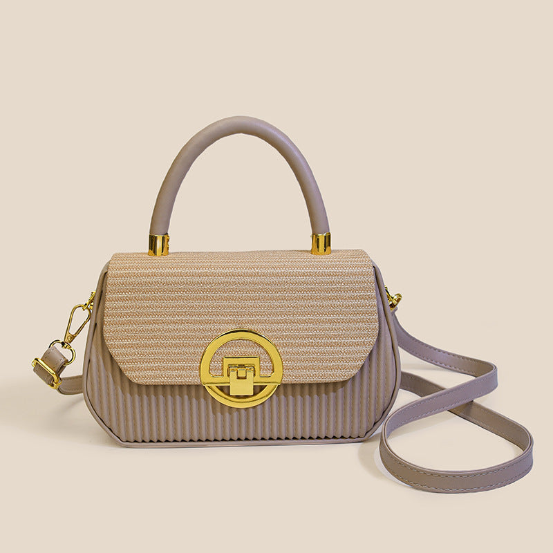 Women's High-grade Portable Korean Trendy Patchwork Box Women's Messenger Bag