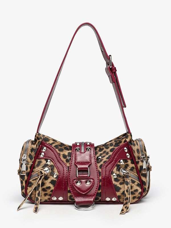 Niche Motorcycle Underarm Single Lion Ridge Women's Shoulder Bag