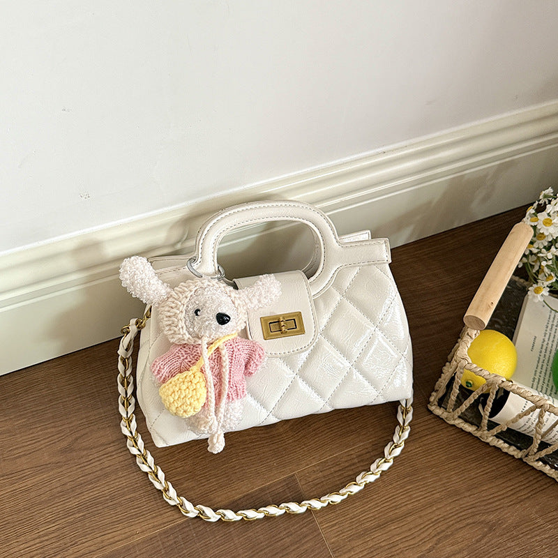 Graceful Women's Fashion Rhombus Chain Niche Women's Shoulder Bag
