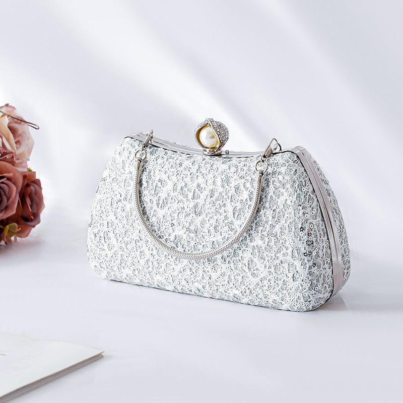 Cheongsam Lace Sequin Fashion Banquet Clutch Evening Bags