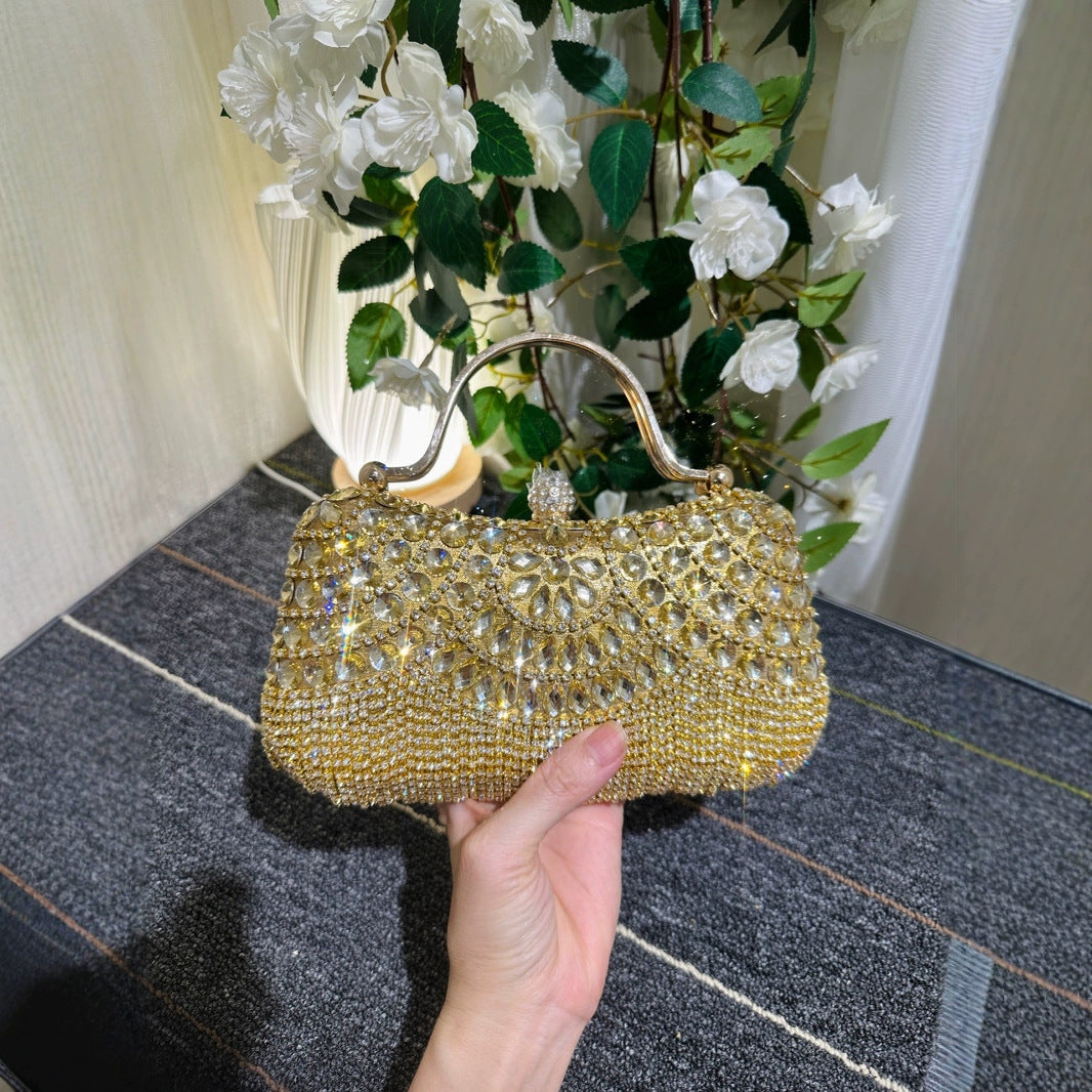 Glamorous Female Fashion Rhinestone Versatile Chain Bags