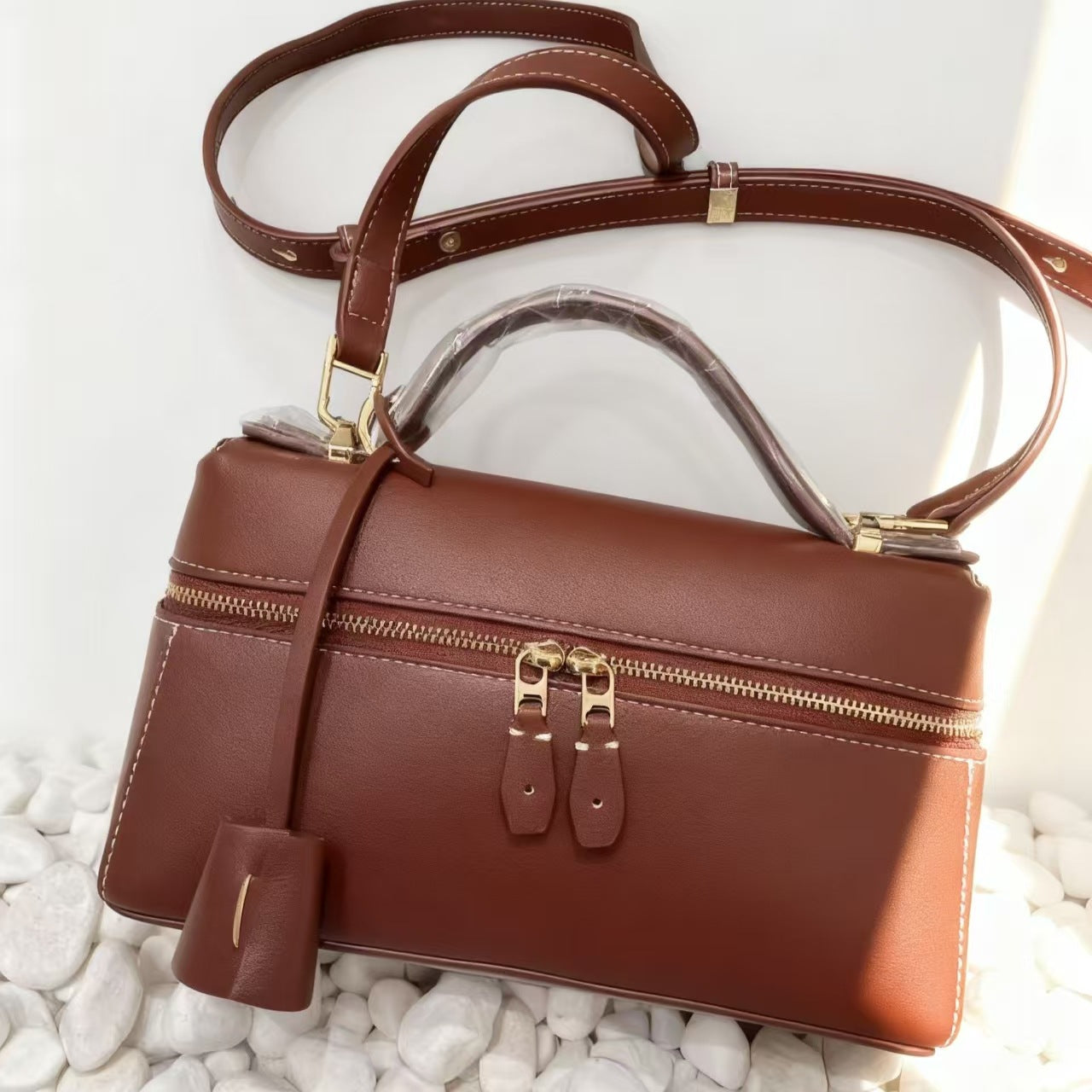 Women's Lunch Box Leather Fashion Kelly Bags