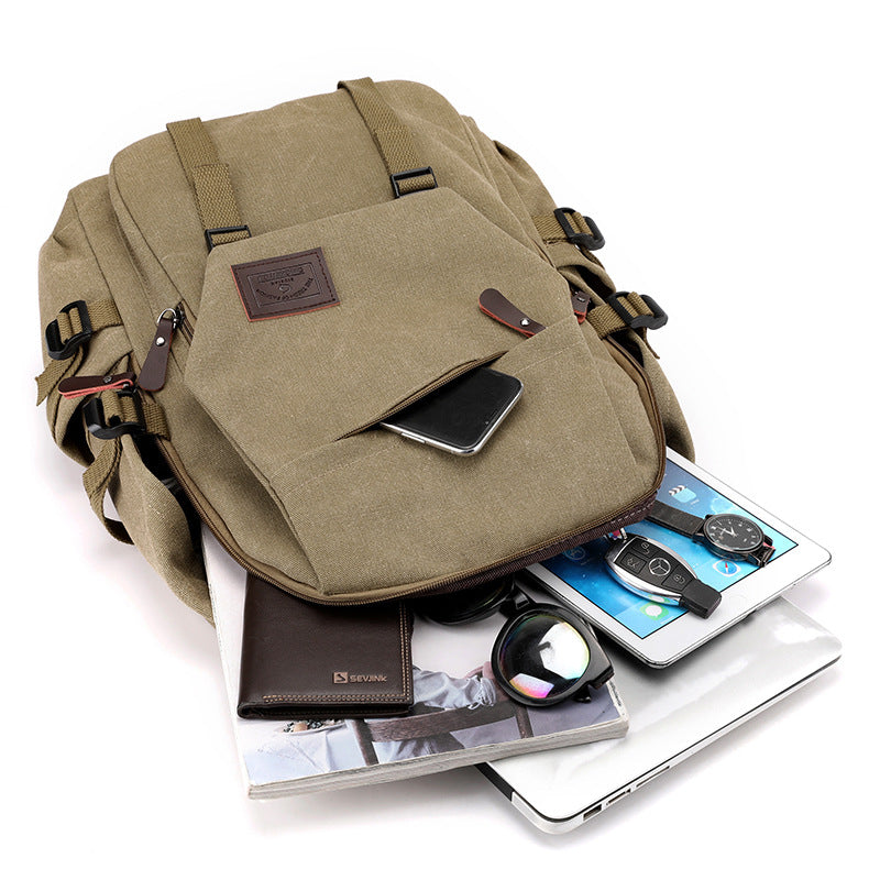 Women's & Men's Large Capacity For Canvas Retro Junior Backpacks
